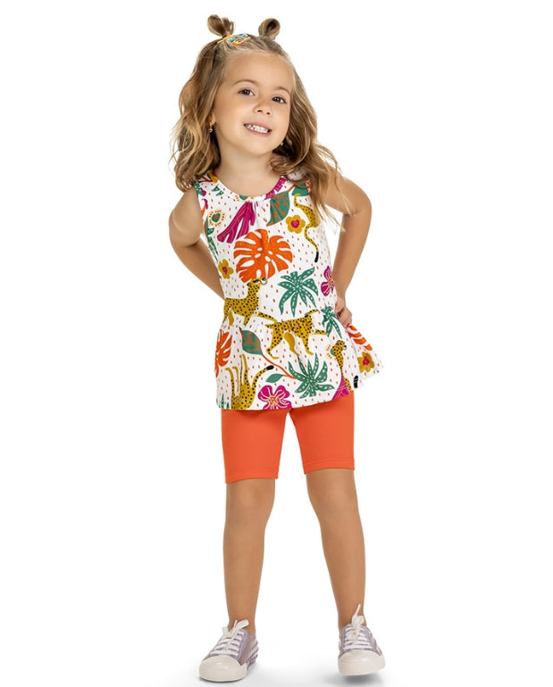 Conjunto Estampado Short Licra Kyly modelo 