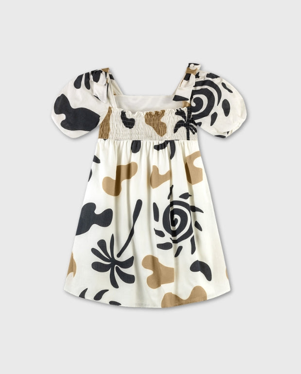 Vestido Estampado Manchas Nanai Detalle