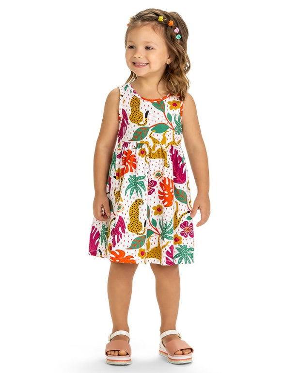 Vestido Estampado Leopardo Kyly modelo 