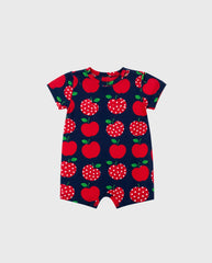 Mameluco Estampado Manzanas Navy Kyly