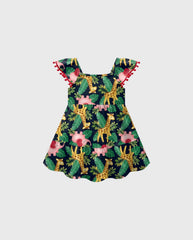 Vestido Estampado Jirafa Navy Kyly