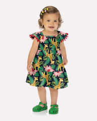 Vestido Estampado Jirafa Navy Kyly