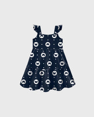 Vestido Estampado Mariposas Navy Kyly