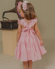 Vestido de Fiesta Boleros Cartas Rosa Lilo  Modelo
