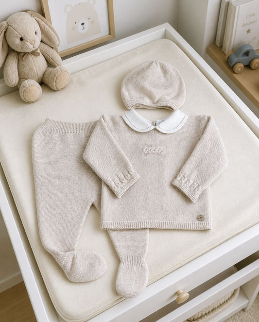 Primer Día Tricot Beige