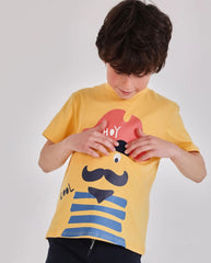 Conjunto Bermuda Pirata Amarillo Boboli