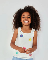 Conjunto Short Blusa Tejido Flores Boboli