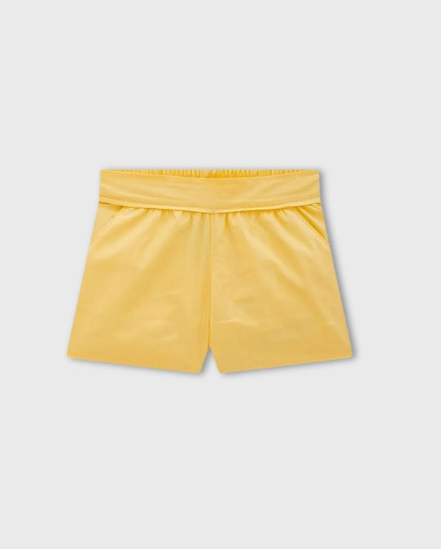 Conjunto Niña Short Bordado Amarillo Milon estilo 