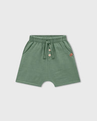 Conjunto Camiseta Gasa Plantas Verde Milon Detalle