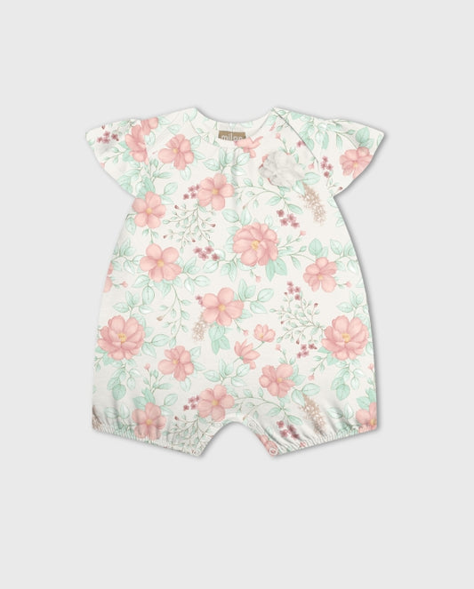 Mameluco Bebé Estampado Flores Cielo Milon