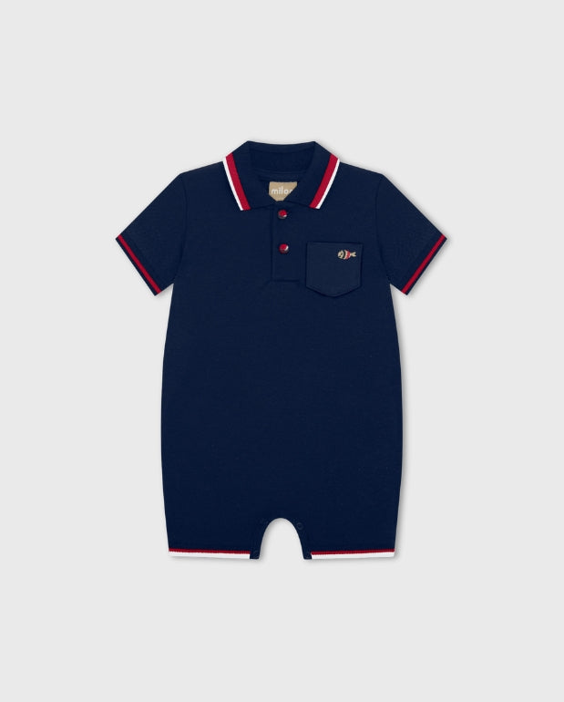 Mameluco Bebé Niño Polo Navy Milon