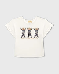 Conjunto Niña Short Cebra Milon Blusa
