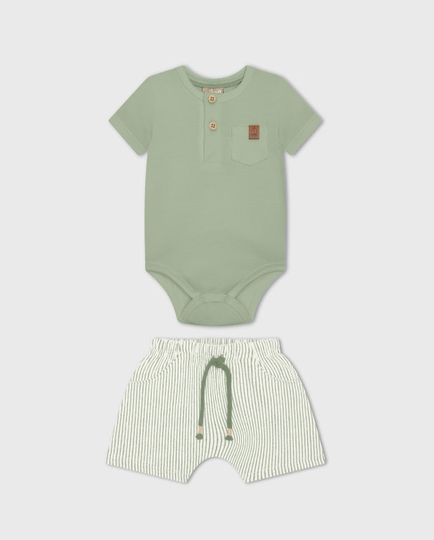 Conjunto Body Líneas Verde Milon Junto 
