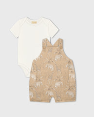 Conjunto Overol Safari Beige Milon Junto