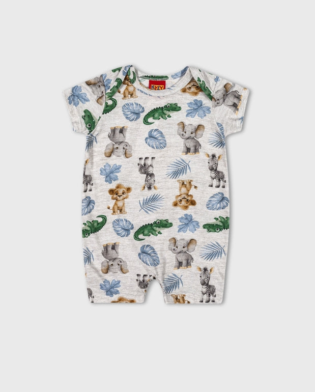Mameluco Estampado Animales Cute Kyly Gris