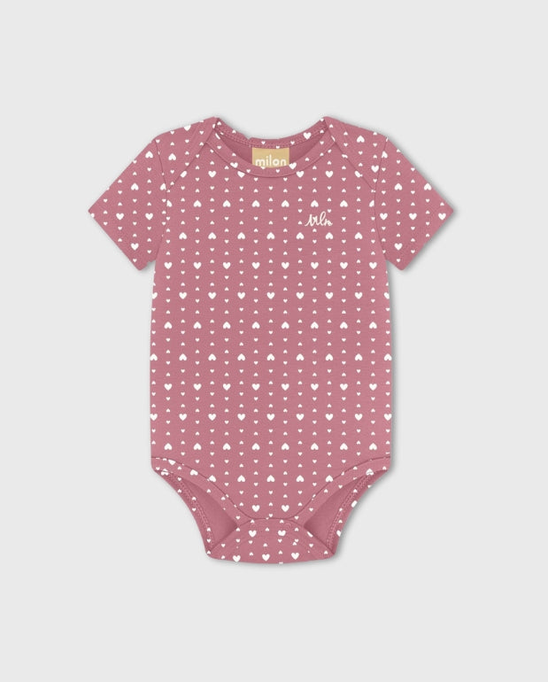 Body Estampado Corazones Rosa Milon