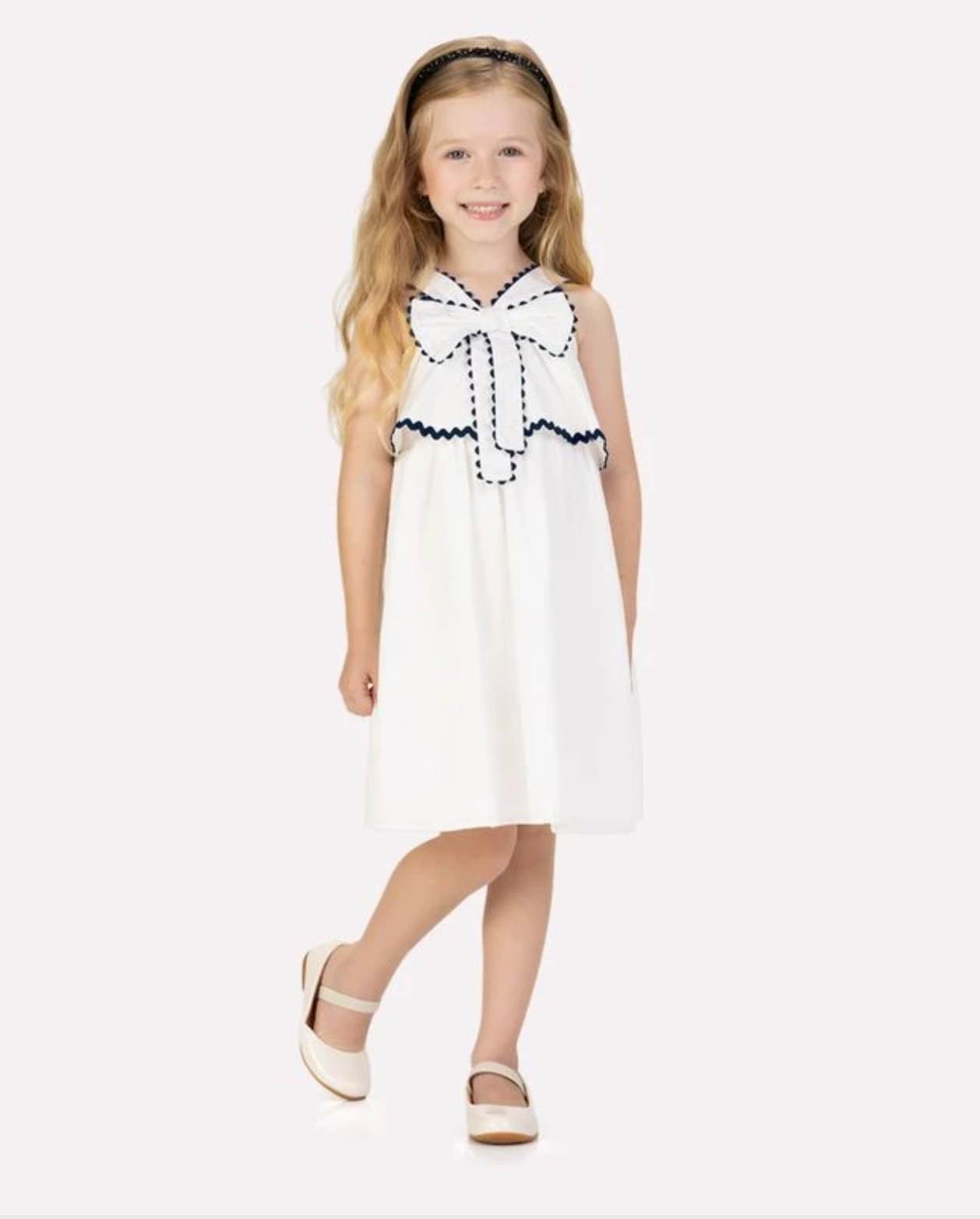 Vestido Maxi Moño Blanco Milon Modelo