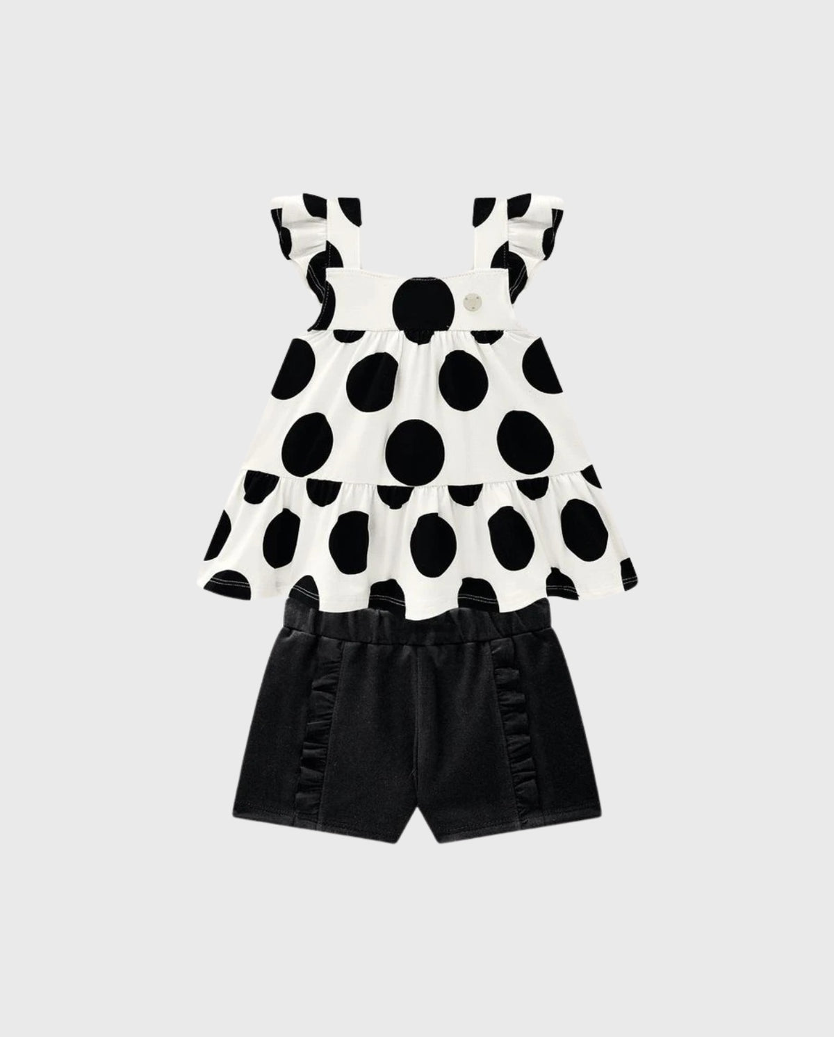 Conjunto Short Puntos Negro Milon