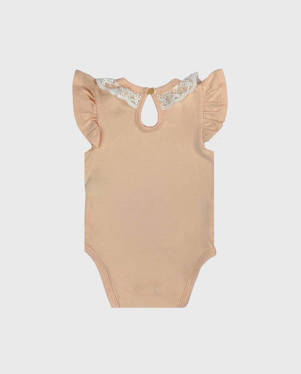 Body Bebé Unicolor Detalle Cuello Milon Girl