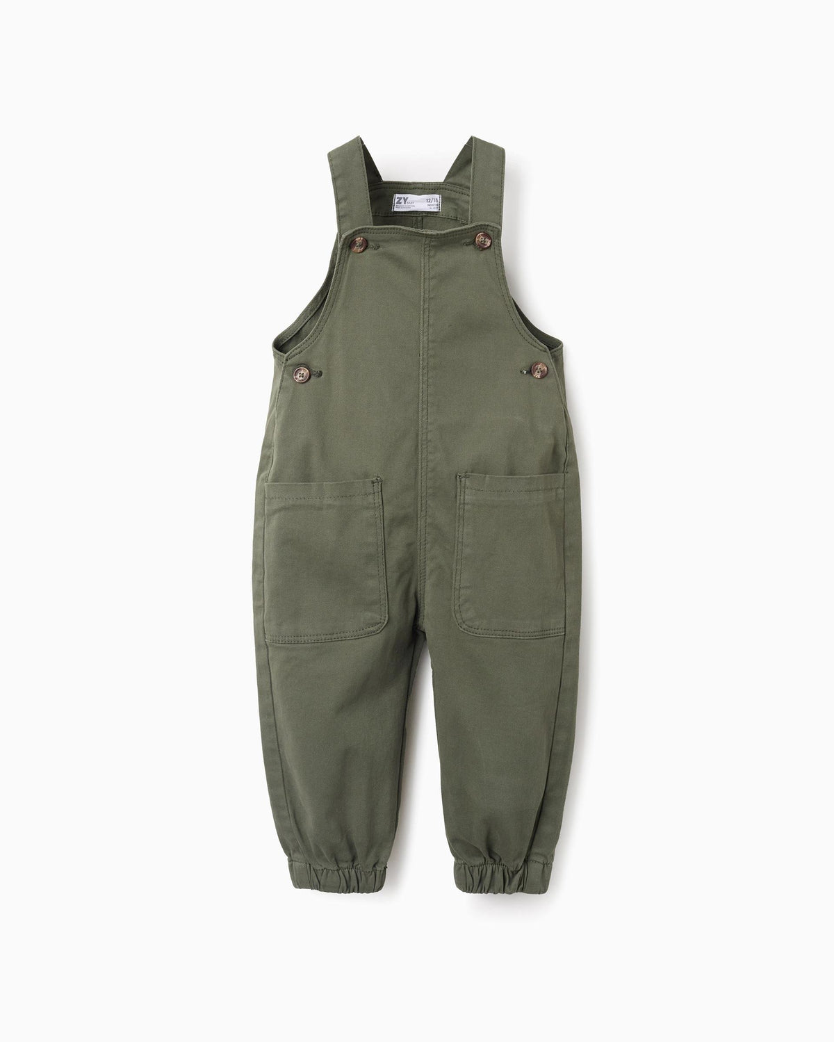 overol Bolsillo Dril Verde Zippy