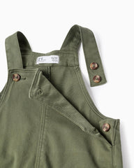 overol Bolsillo Dril Verde Zippy detalle