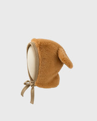 Primer Día Bordado Mono Banano Café gorro