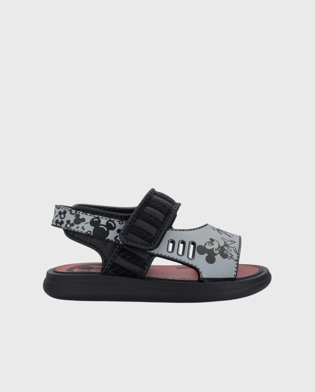 Sandalias Disney Lunch Time Mickey Negro estilo