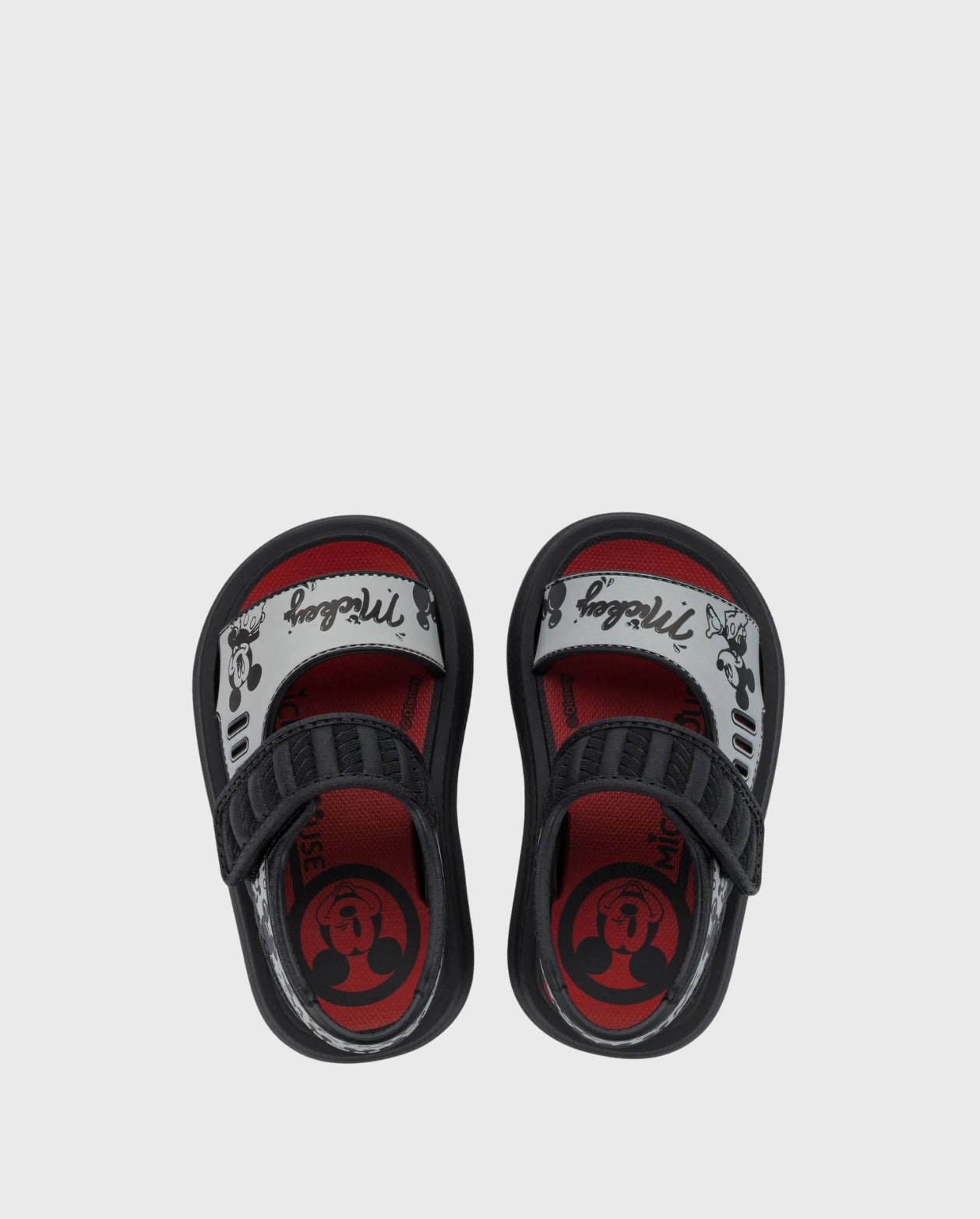 Sandalias Disney Lunch Time Mickey Negro diseño