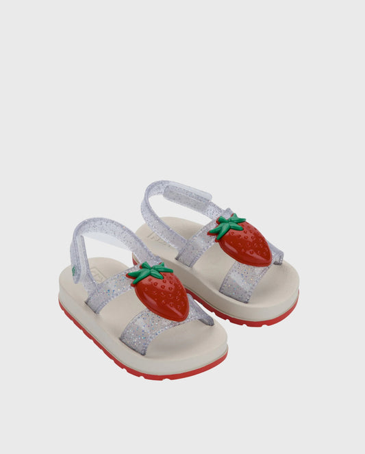 Sandalias Zaxynina Cherry Sand Glitter Hueso