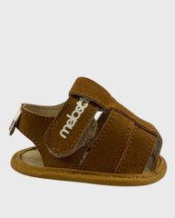 Sandalia Gamuza Café perfil 