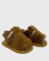 Sandalia Gamuza Café par