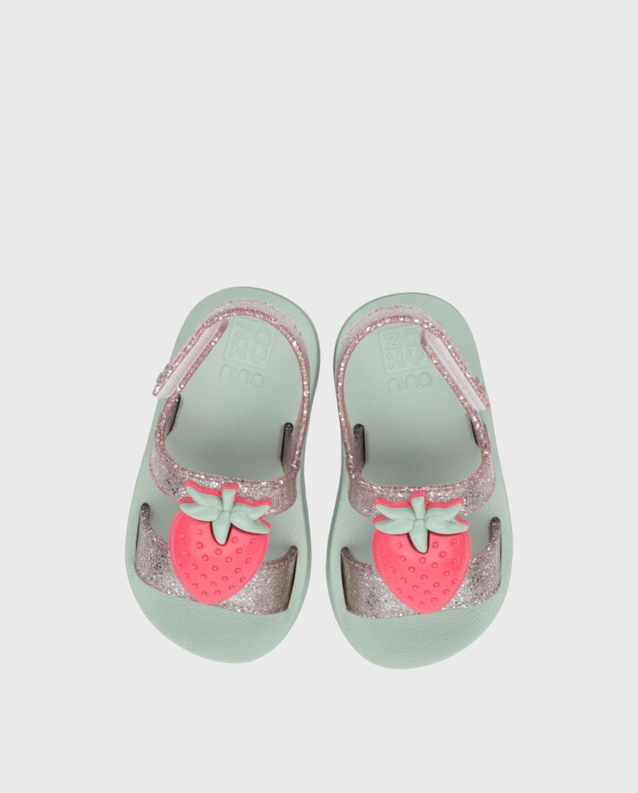 Sandalias Zaxynina Cherry Sand Glitter Menta estilo