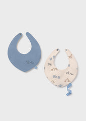 Set 2 Baberos Estampado Azul Mayoral