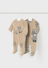 Set 2 Pijamas Enteriza Líneas Zorro Mayoral Niño