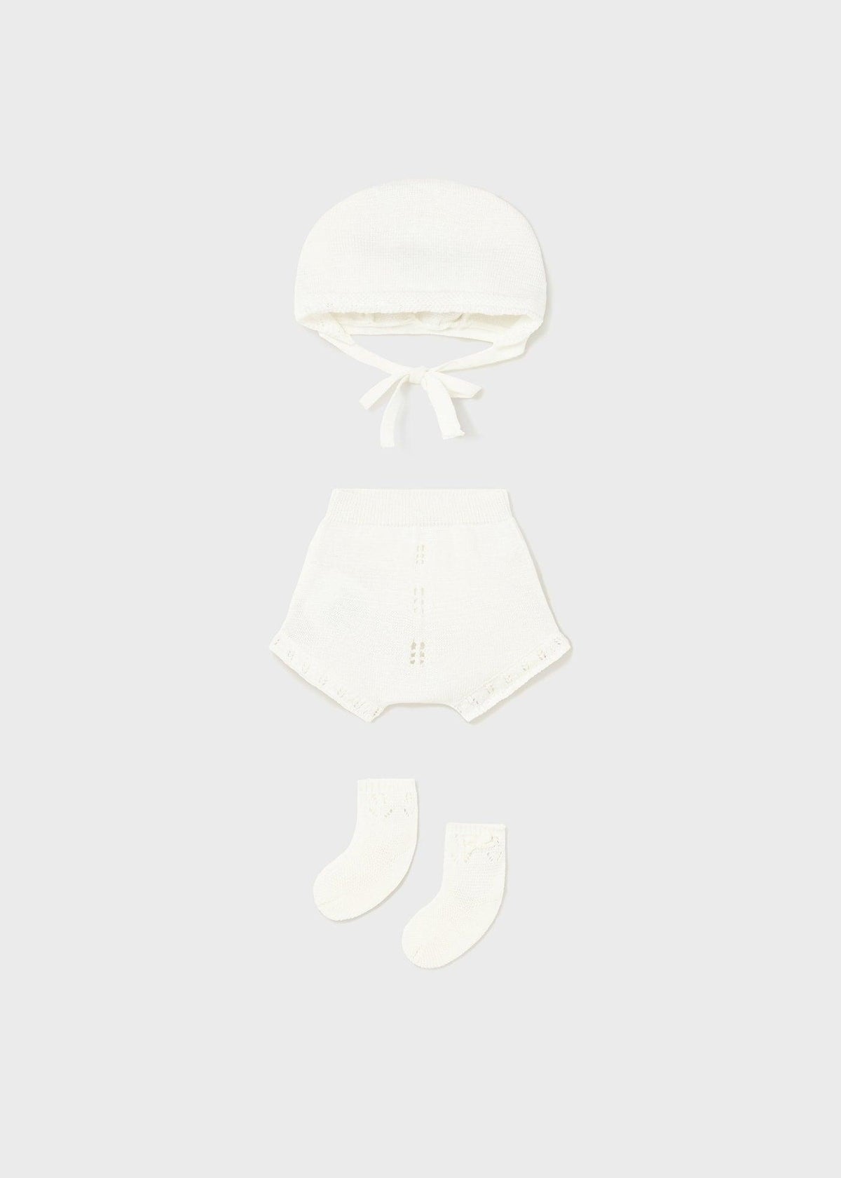 Set 3 Piezas Tricot Tejido Crudo Mayoral