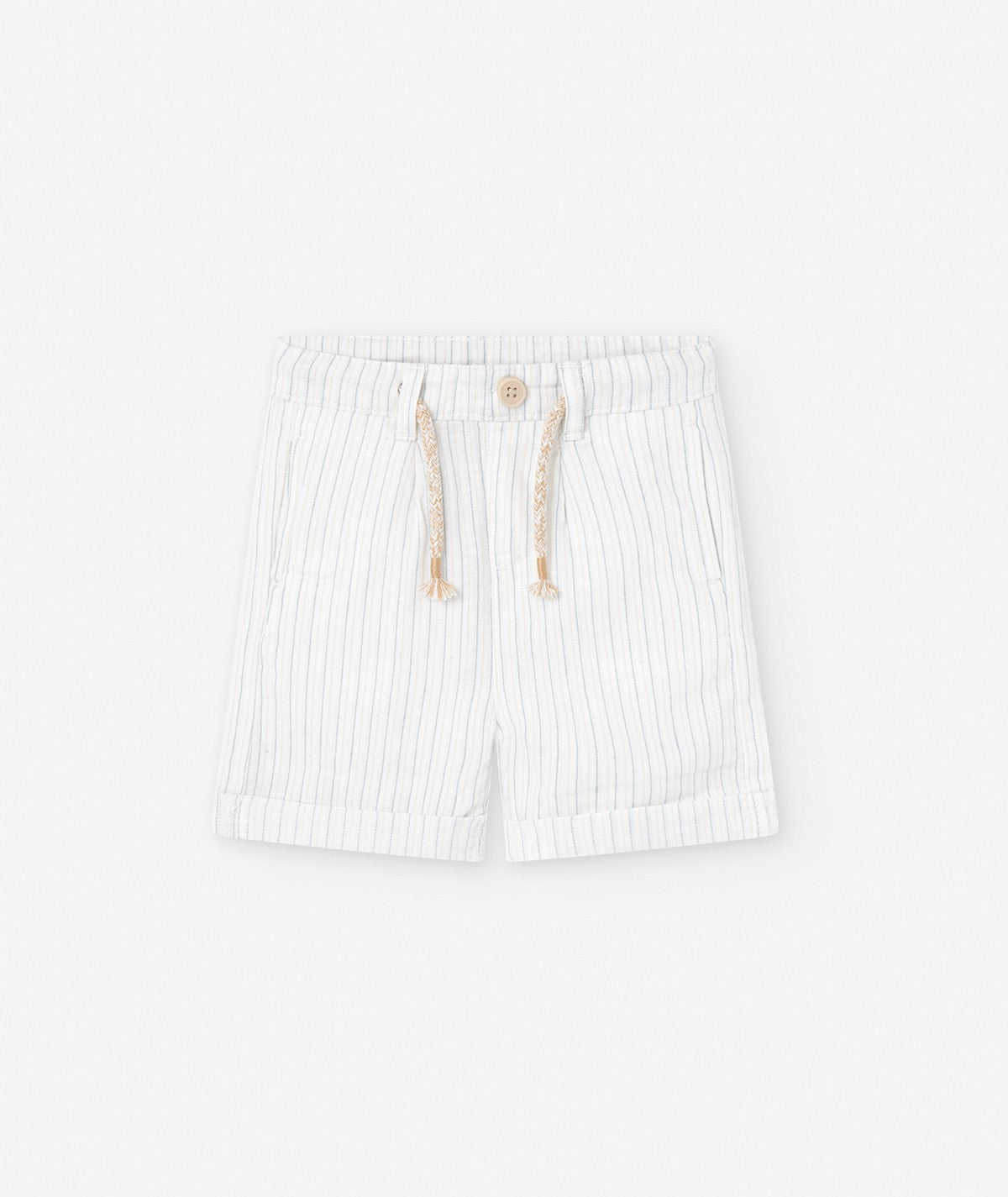 Bermuda Líneas Detalle Verde Beige Losan