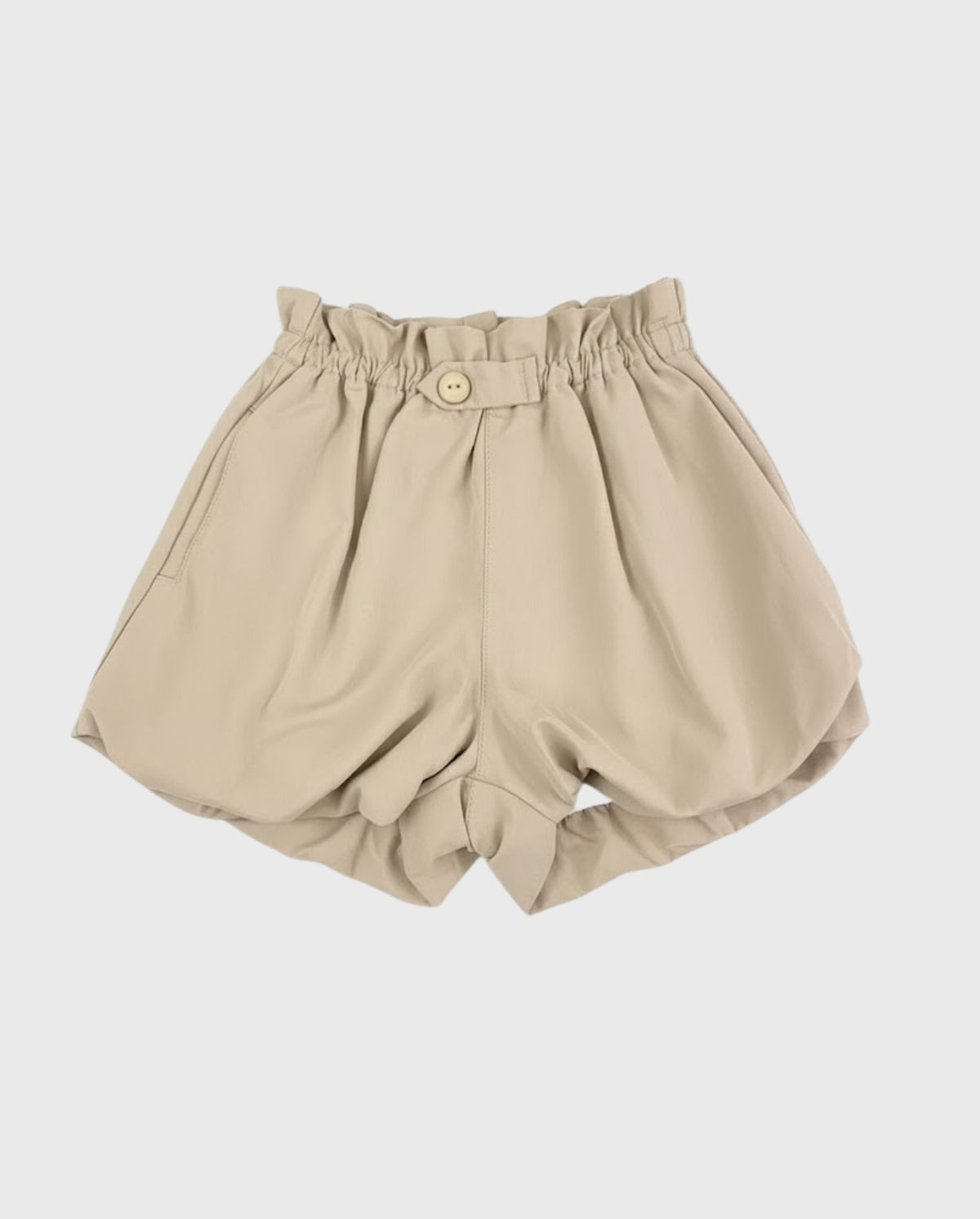 Short Estilo Globo Resorte Gris