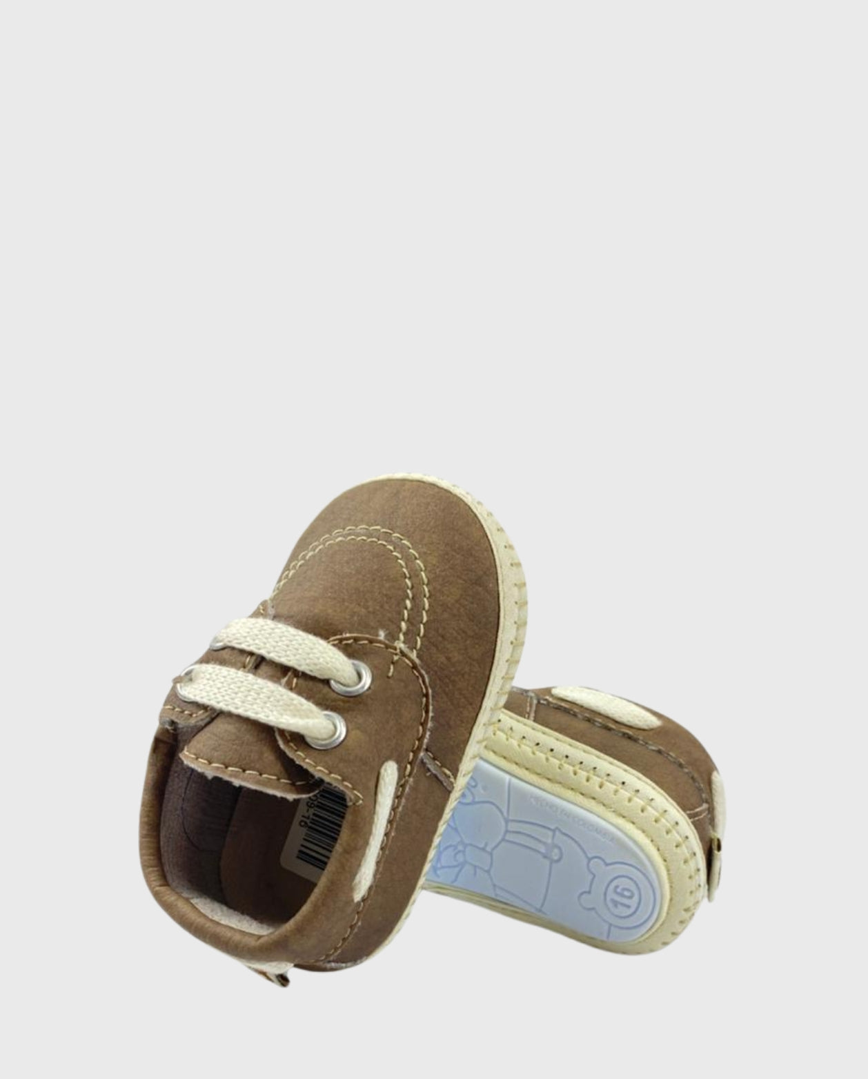 Zapatos Bebé Cordones Café suela