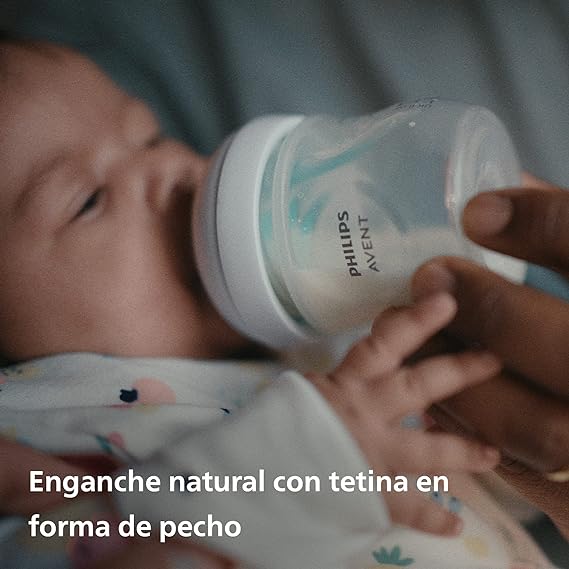 Tetero Natural Response Válvula AirFree 4 Oz Avent Bebé