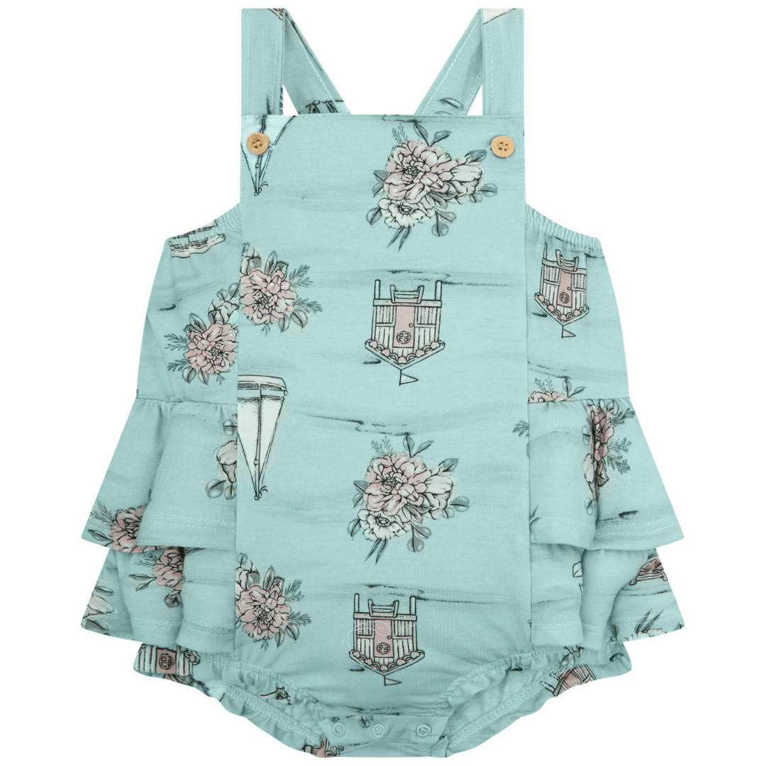 Body Estampado Flores Milon verde