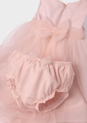 Vestido Tul Fantasía Brillos Con Panty