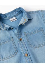 Camisa Manga Corta Denim