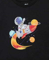 Camiseta Astronauta Negro