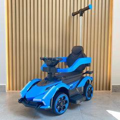 Carro Montable Para Niños Deportivo Azul