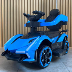 Carro Montable Para Niños Deportivo Azul Estilo