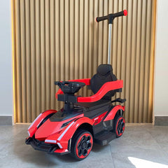 Carro Montable Para Niños Deportivo Rojo