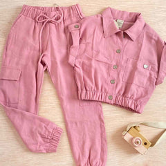 Conjunto Camisa Botones Niña