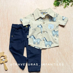 Conjunto Camisa Zebra