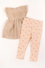 Conjunto Leggings Estampado Flores