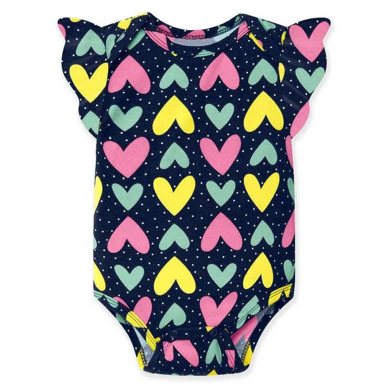 Conjunto Body Corazones y Short Osito | Travesuras Infantiles Body Azul

